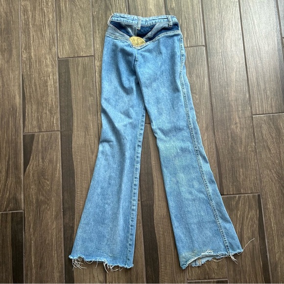 Free People Seasons in the Sun Flare Jeans Sz 24 - Picture 6 of 10
